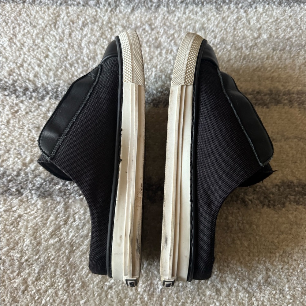 Valentino Black Leather Slip-On Shoes - Picture 3 of 13